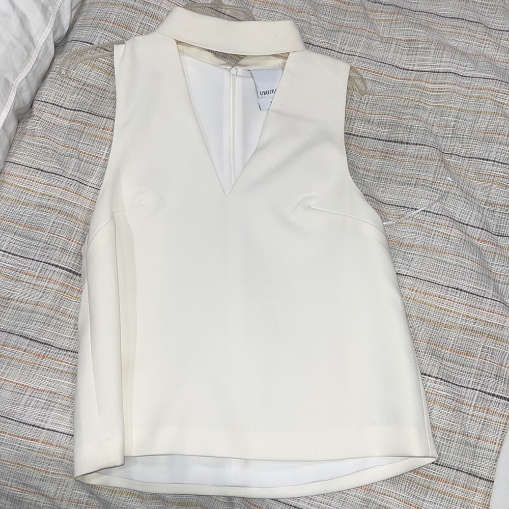C/MEO Collective Ivory/Off-White Choker Top. Excellent condition. Size S - Picture 3 of 3